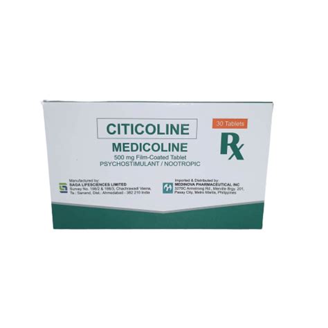 Rx: RiteMed Citicoline 500mg Film.